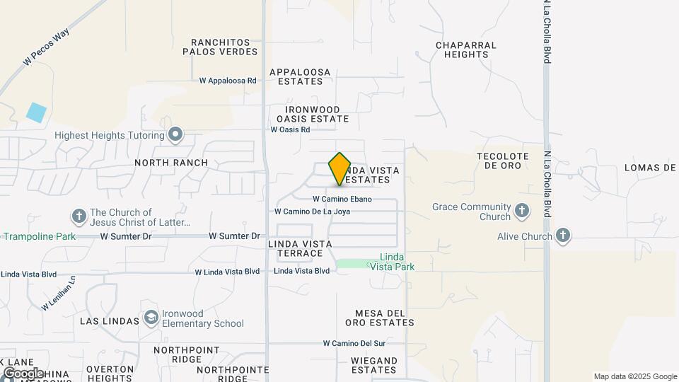 2691 W Camino Llano Mapa y Detalles de la Ubicación