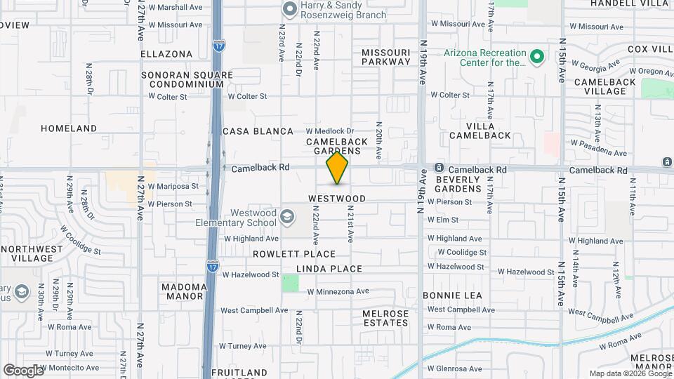 2117 W Mariposa St Map and Location Details