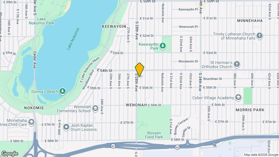 5425 S 28th Ave Map and Location Details