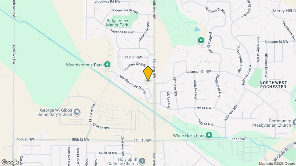 5109 Weatherstone Dr NW Map and Location Details