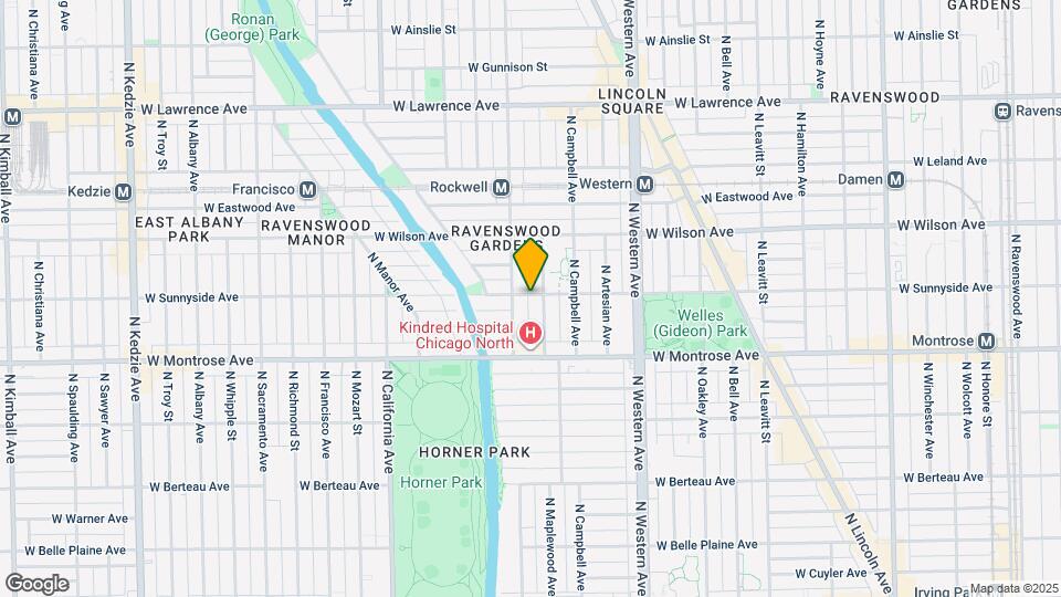 2543 W Sunnyside Ave Map and Location Details