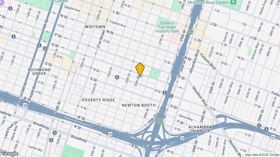 1715 26th St Map and Location Details