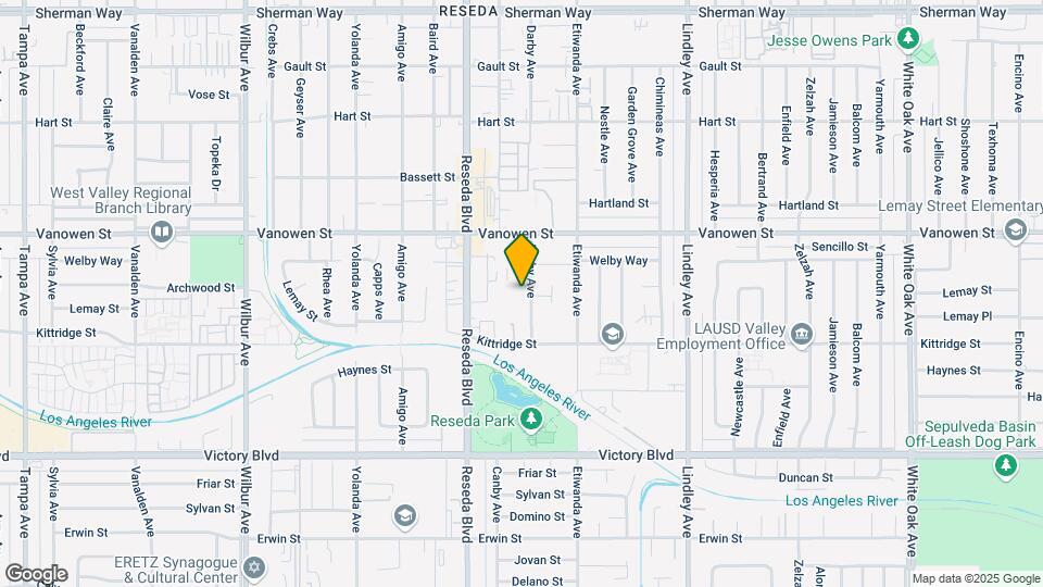 6661 Darby Ave Map and Location Details
