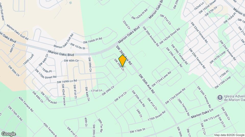 17150 SW 39th Cir Map and Location Details