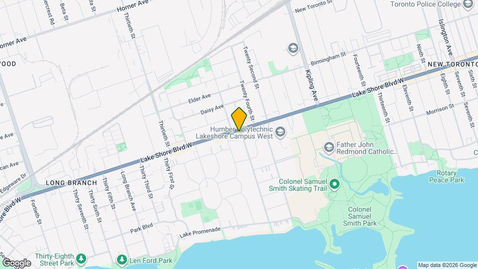 3289 Lake Shore Blvd W Map and Location Details