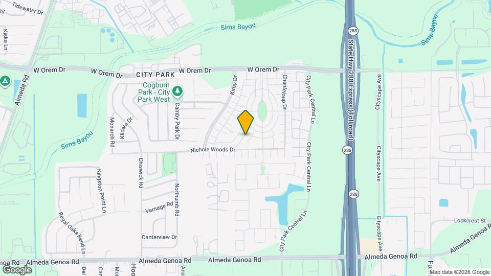 11924 Prior Park Dr Map and Location Details