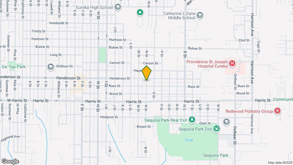 2825 N St Map and Location Details