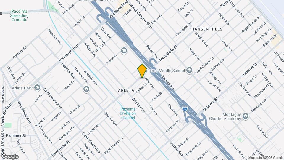 13644 Terra Bella St Map and Location Details