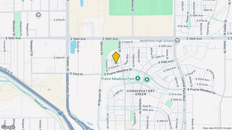 8087 E 53rd Dr Map and Location Details