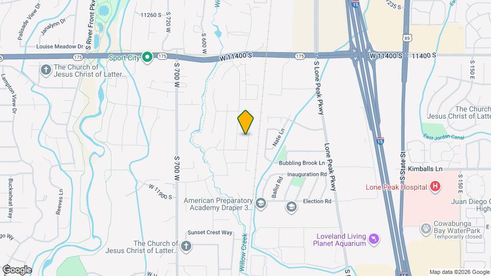 11692 S Halls Crk Rd Map and Location Details