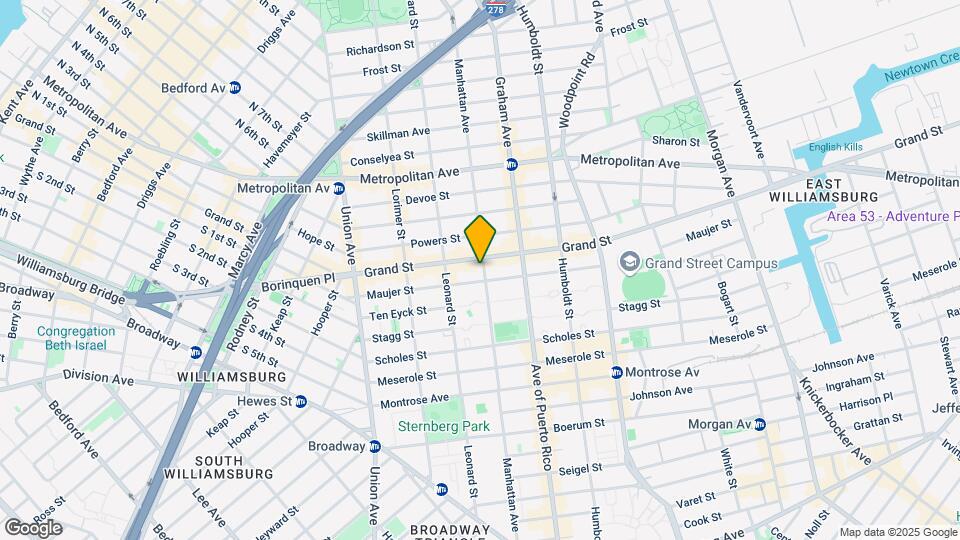 223 Manhattan Ave Map and Location Details