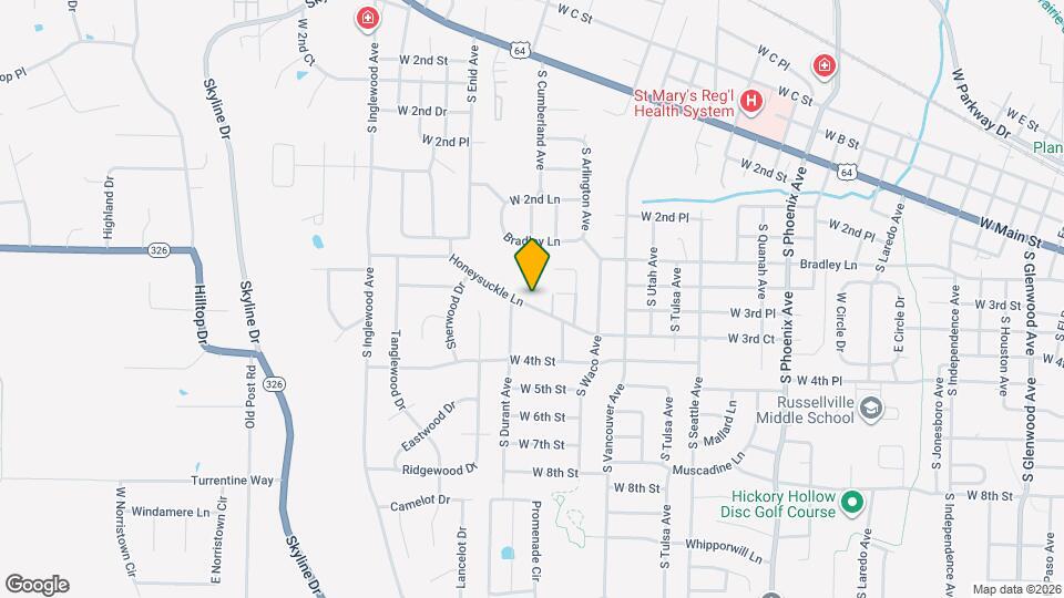 2802 Honeysuckle Ln Map and Location Details