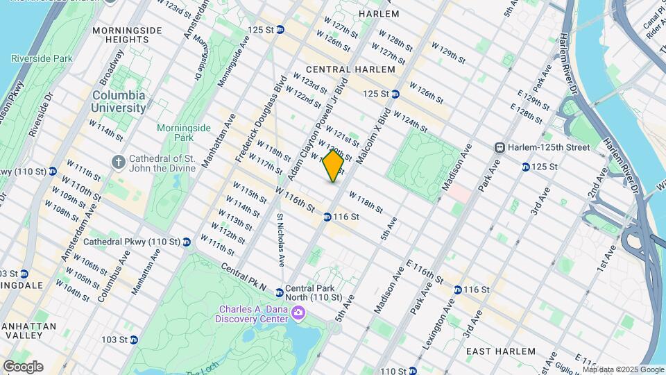 102 W 118th St Map and Location Details