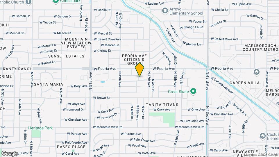 4726 W Cochise Dr Map and Location Details