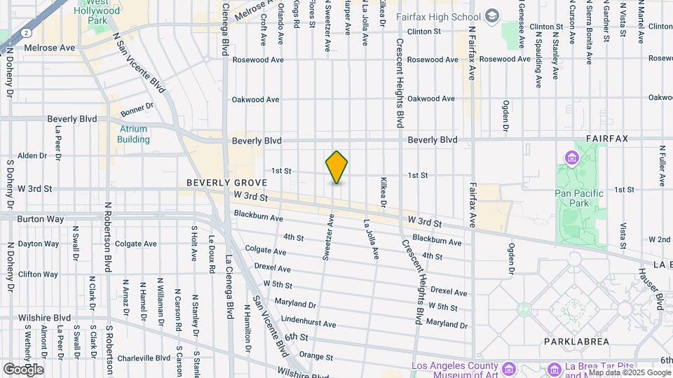 120 S Sweetzer Ave Map and Location Details