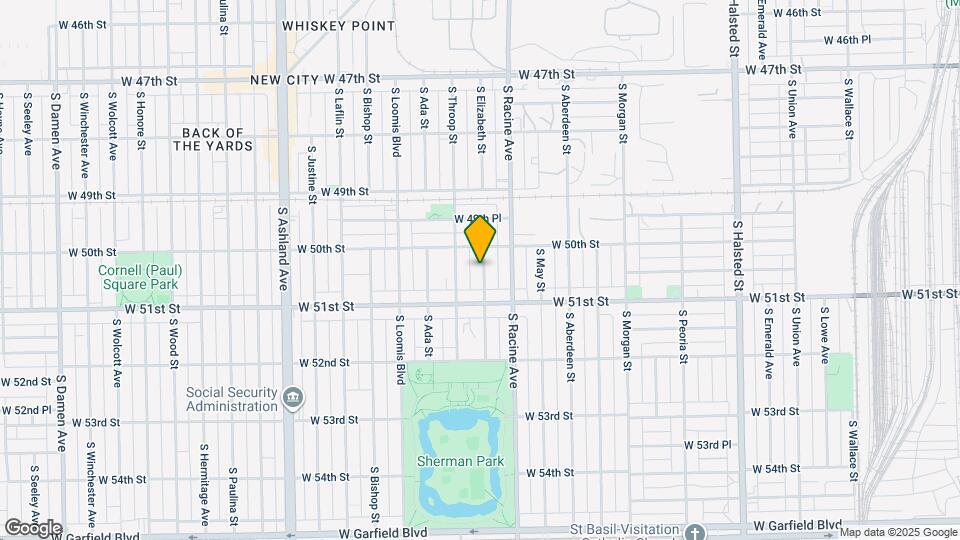 5022 S Elizabeth St Map and Location Details