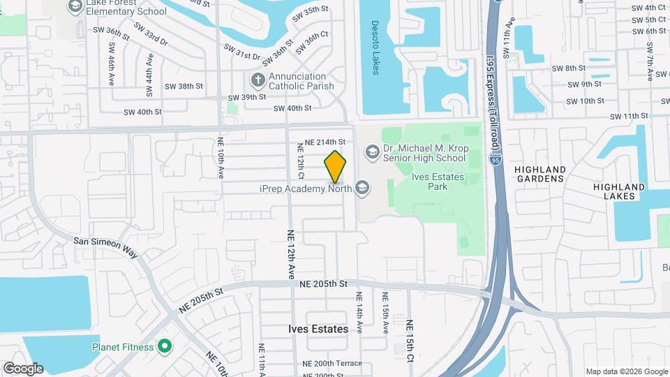1331 NE 211th St Map and Location Details