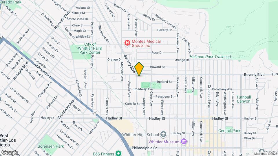 6014 Hoover Ave Mapa y Detalles de la Ubicación