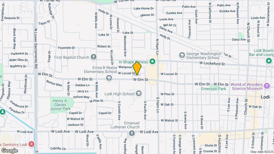 1431 W Elm St Map and Location Details