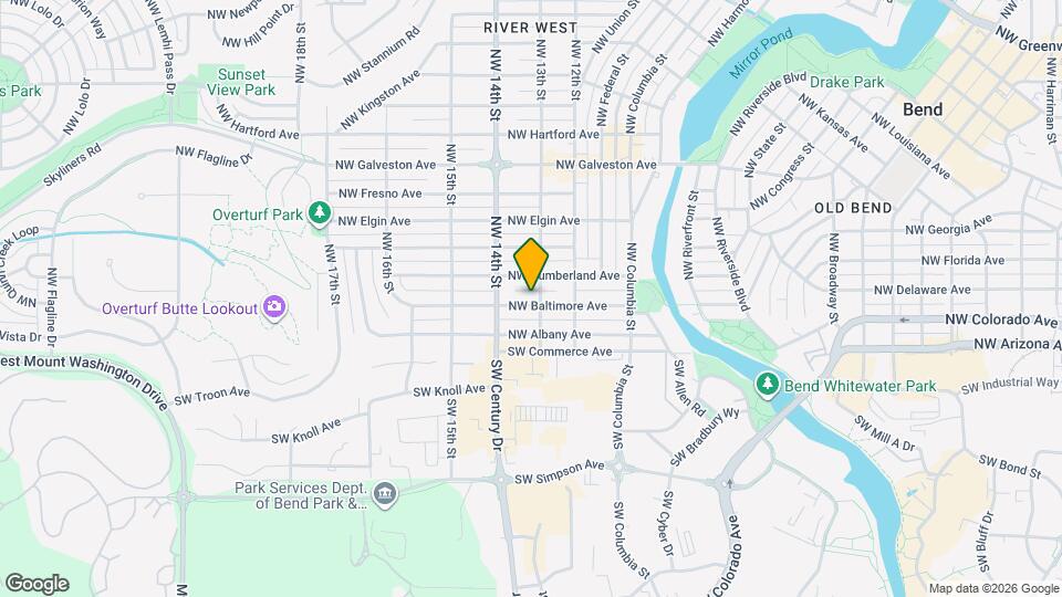 1322 NW Baltimore Ave Map and Location Details
