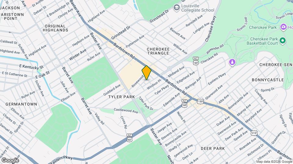 1316 Bellwood Ave Mapa y Detalles de la Ubicación