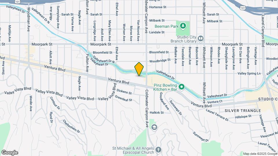 12934 Valleyheart Dr Map and Location Details