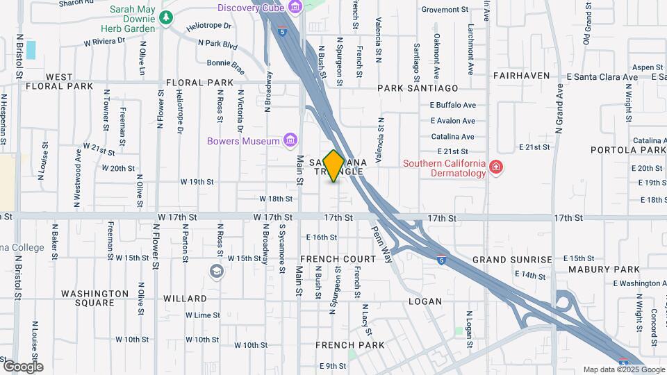 1806 N Spurgeon St Map and Location Details