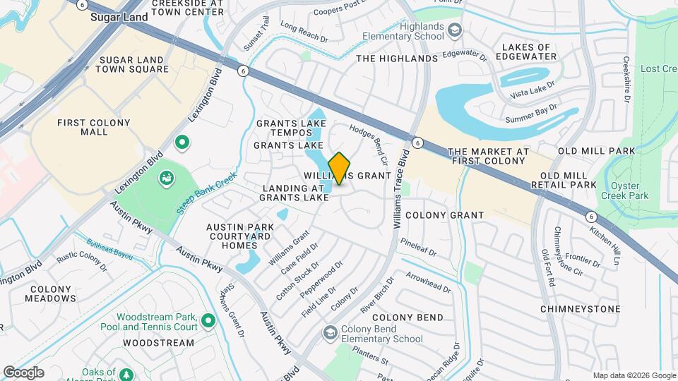 2634 Williams Grant Map and Location Details