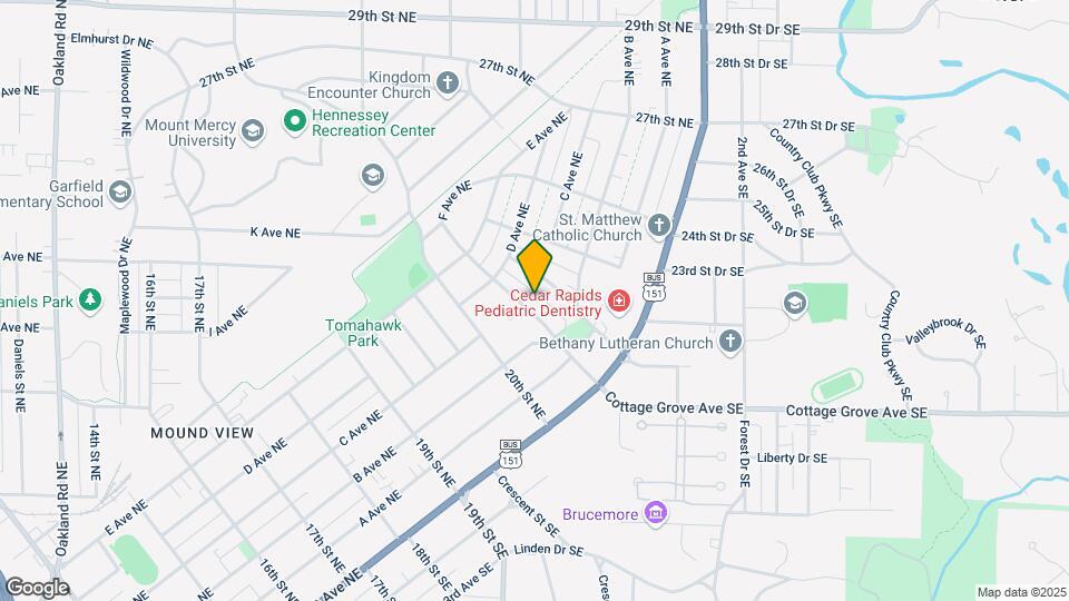 336 21st St NE Map and Location Details