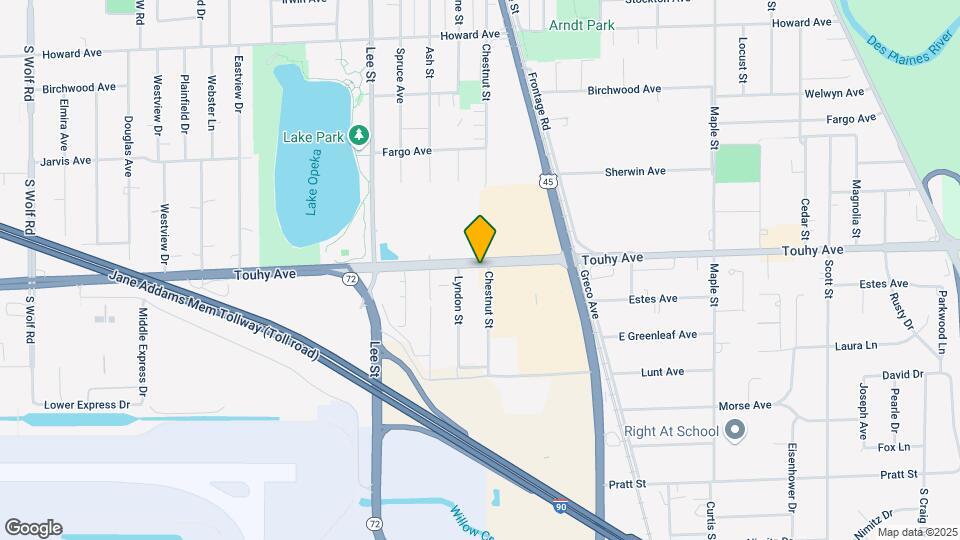 10459 W Touhy Ave Map and Location Details
