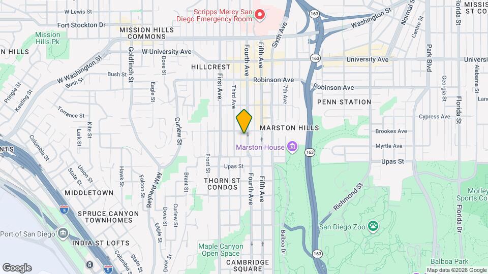 3576 Fourth Ave Map and Location Details