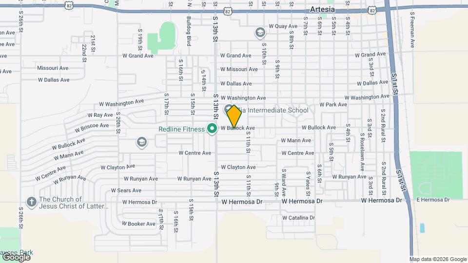 1111 W Bullock Ave Map and Location Details