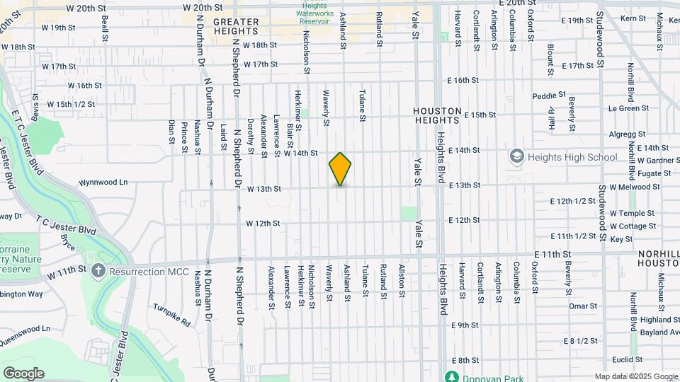 1243 Ashland St Map and Location Details
