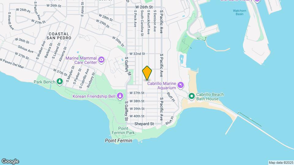 3533 S Kerckhoff Ave Map and Location Details