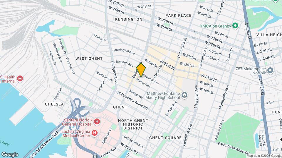 734 Shirley Ave Mapa y Detalles de la Ubicación
