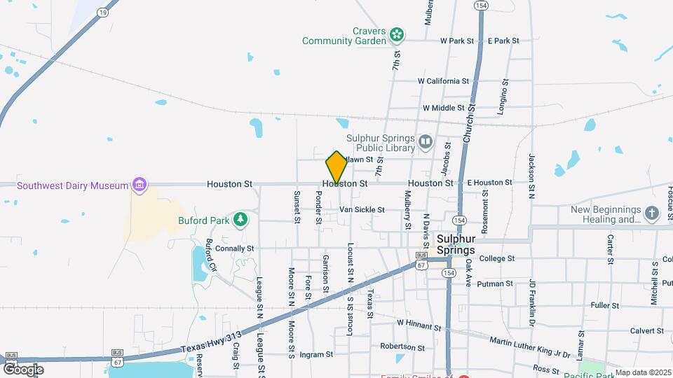 601 Houston St Map and Location Details