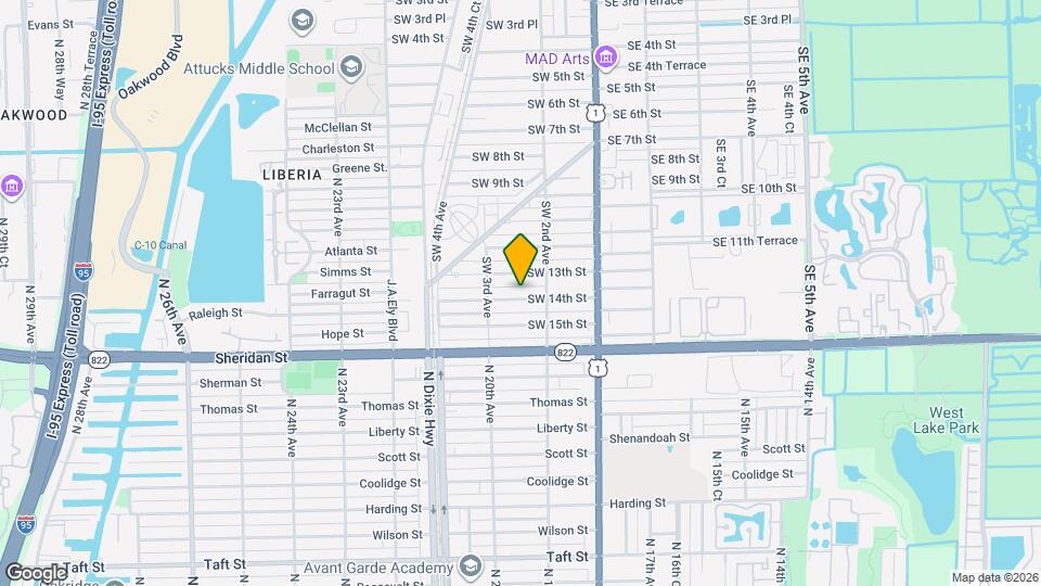 236 SW 14th St Map and Location Details
