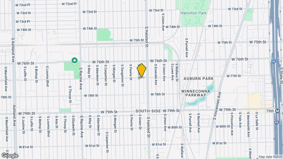 7701 S Green St Map and Location Details