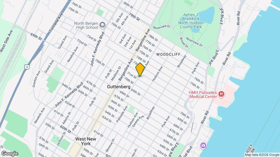 334 71st St Map and Location Details