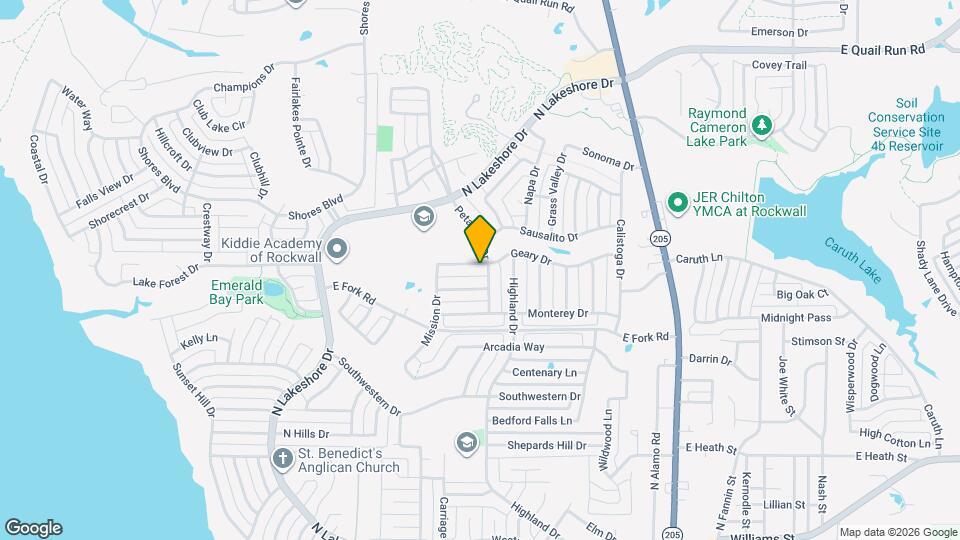 707 Geary Dr Map and Location Details