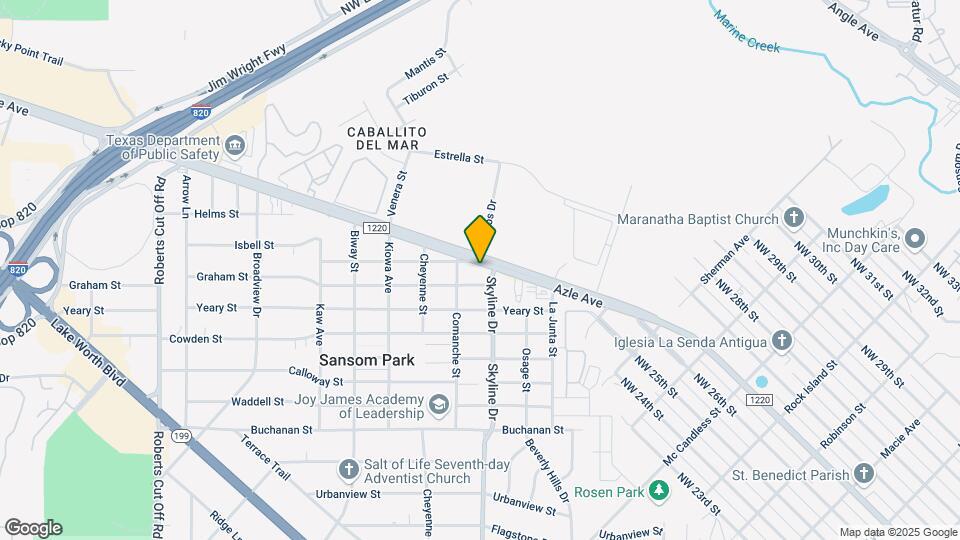 Azle Ave Mobile Home Park Map and Location Details