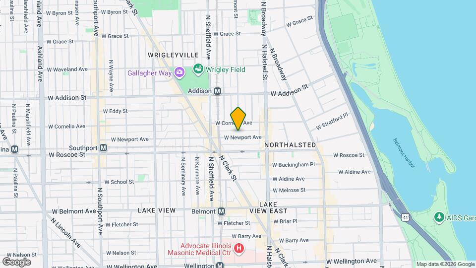 864 W Newport Ave Mapa y Detalles de la Ubicación