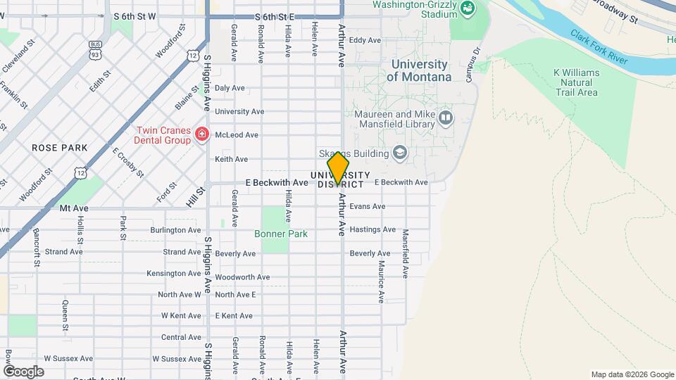 541 E Beckwith Ave Mapa y Detalles de la Ubicación