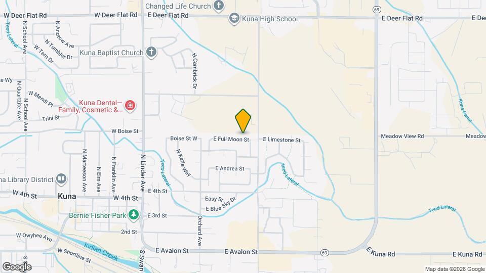 684 E Full Moon St Map and Location Details