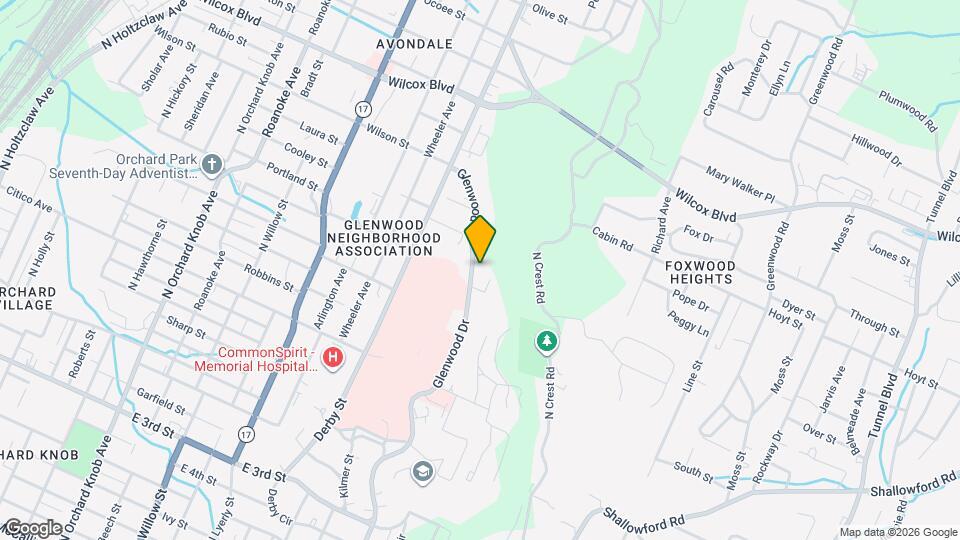 1010 Glenwood Dr Map and Location Details