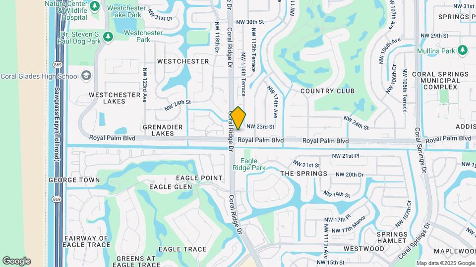 11631 Royal Palm Blvd Map and Location Details