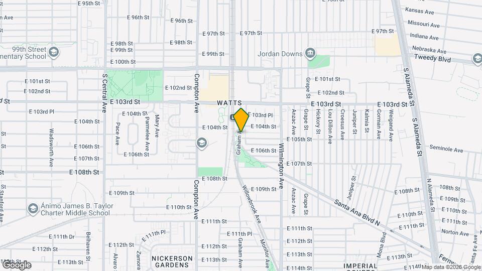 10422 1/2-10422 1/2 Graham Ave Map and Location Details