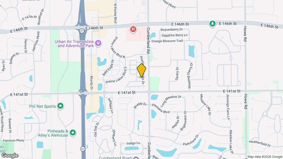 14215 Prairie Meadows Dr Map and Location Details