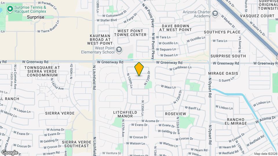 13578 W Port Au Prince Ln, Unit 912 Mapa y Detalles de la Ubicación