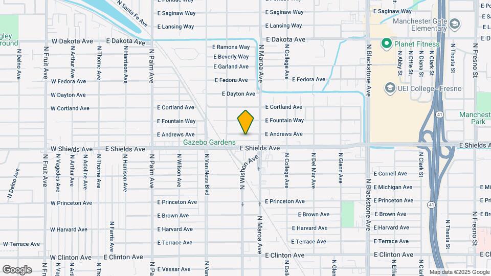 808 E Andrews Ave Map and Location Details